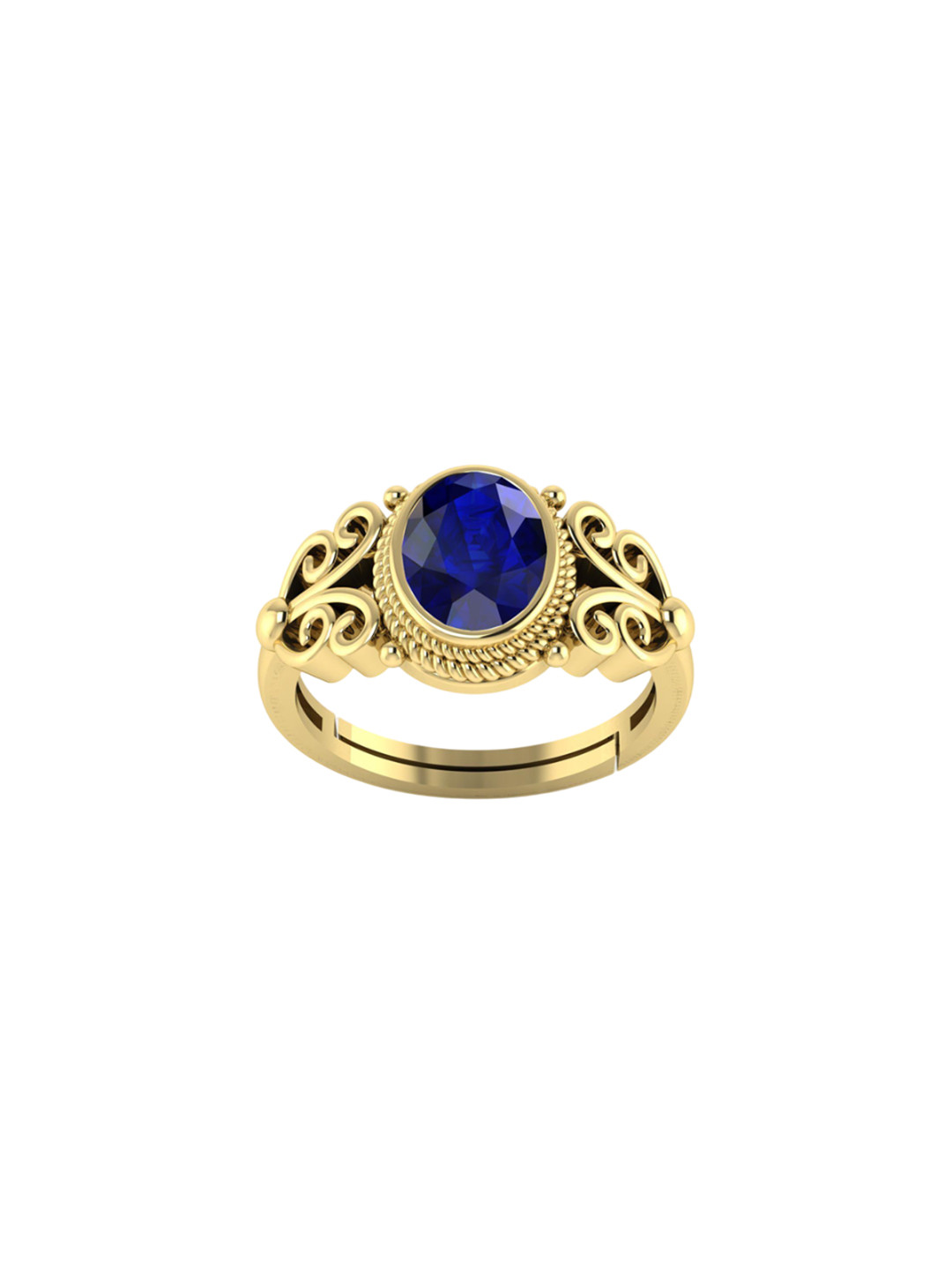 

LMDPRAJAPATIS Unisex Embellished Ring, Gold