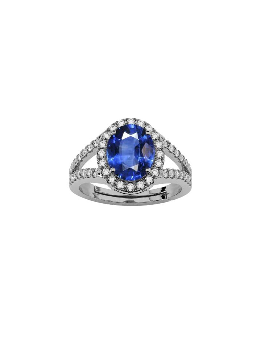 

LMDPRAJAPATIS Unisex Embellished Ring, Blue