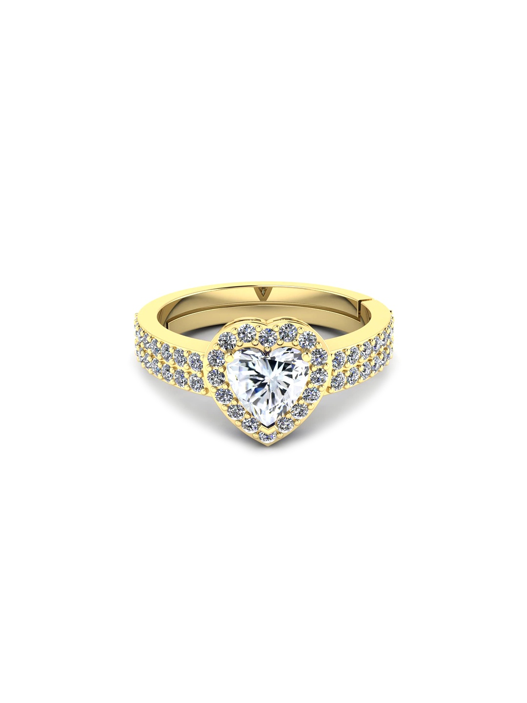 

LMDPRAJAPATIS Unisex Embellished Ring, White