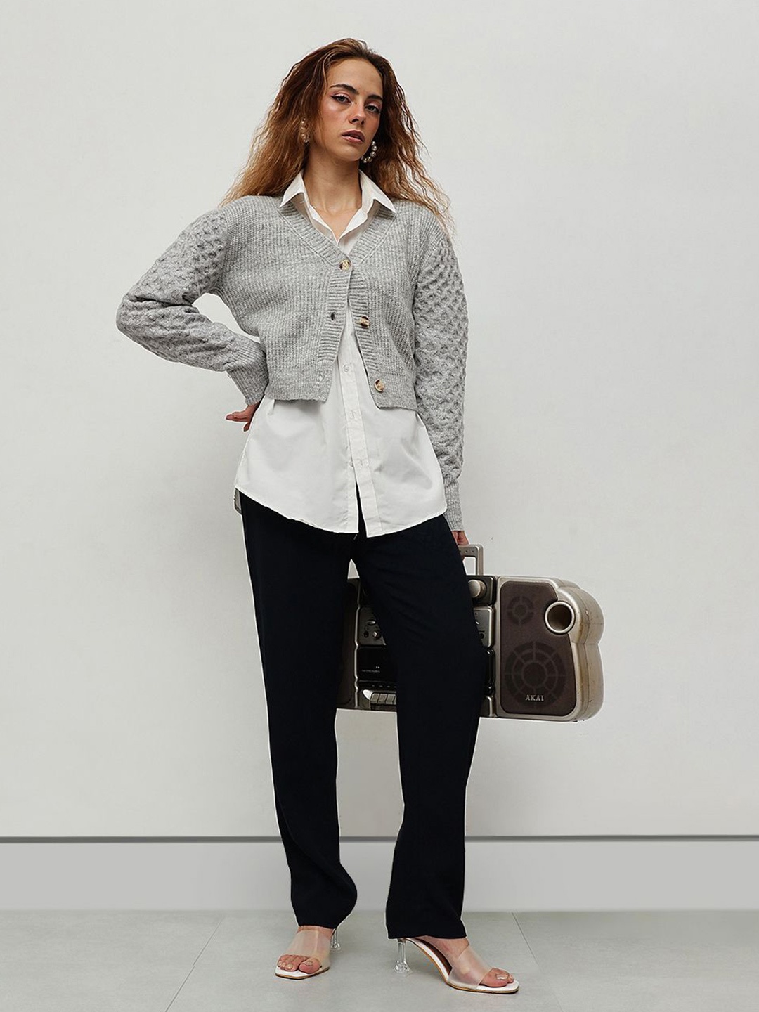 

STREET 9 Women Crop, Grey