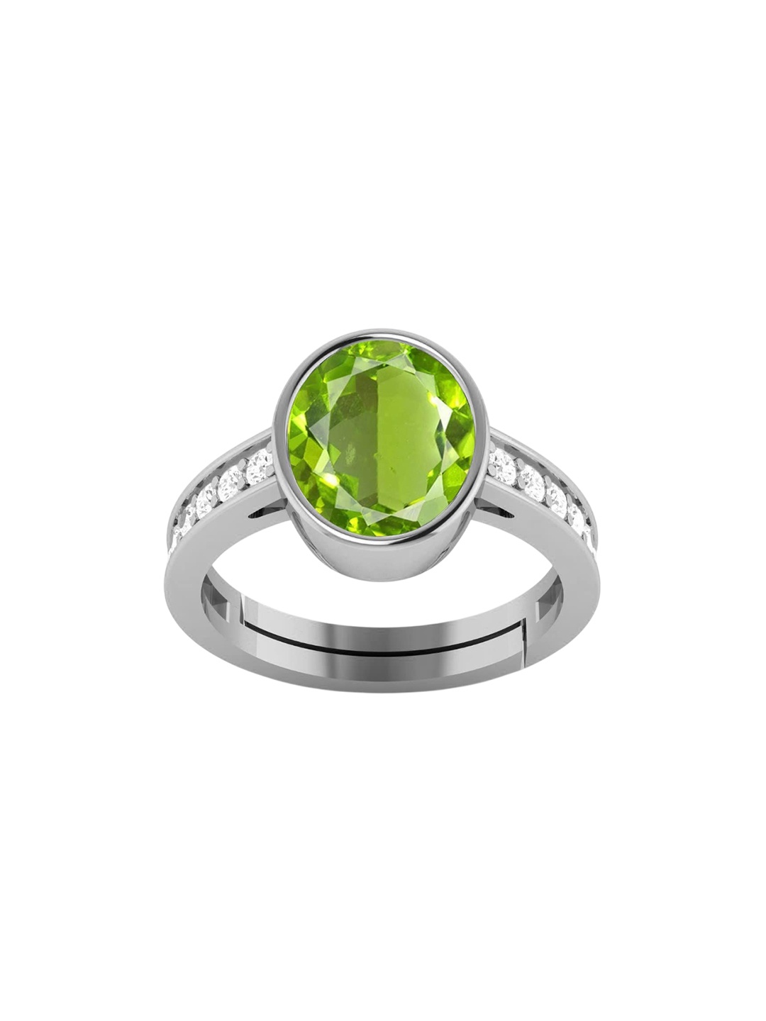 

LMDPRAJAPATIS Unisex Embellished Ring, Green