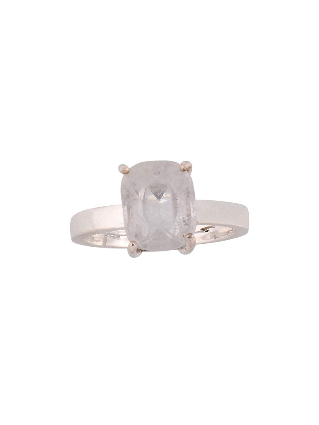 

LMDPRAJAPATIS Unisex Embellished Ring, White