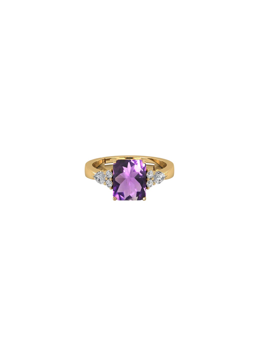 

LMDPRAJAPATIS Unisex Embellished Ring, Purple