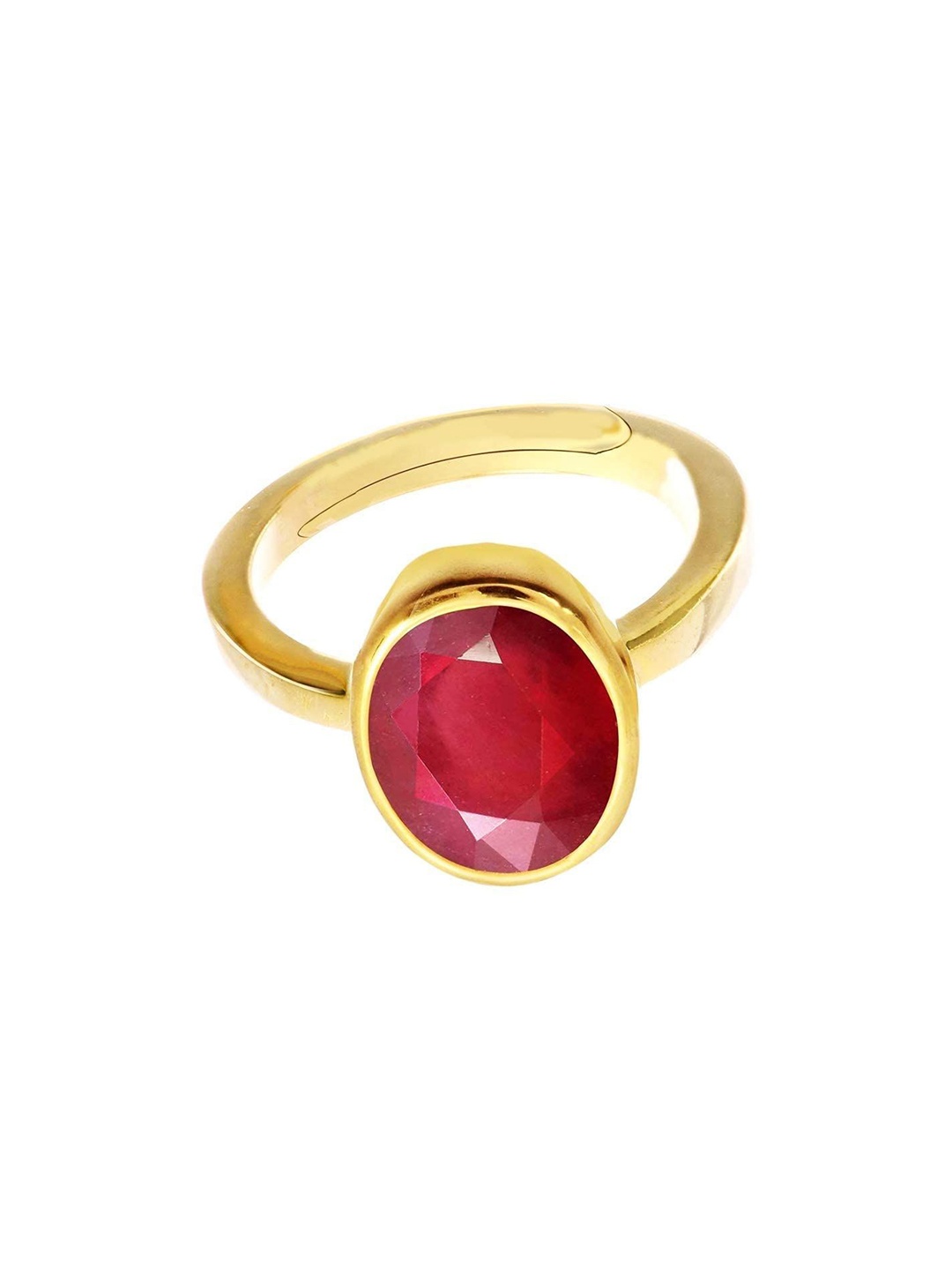 

LMDPRAJAPATIS Unisex Embellished Ring, Red