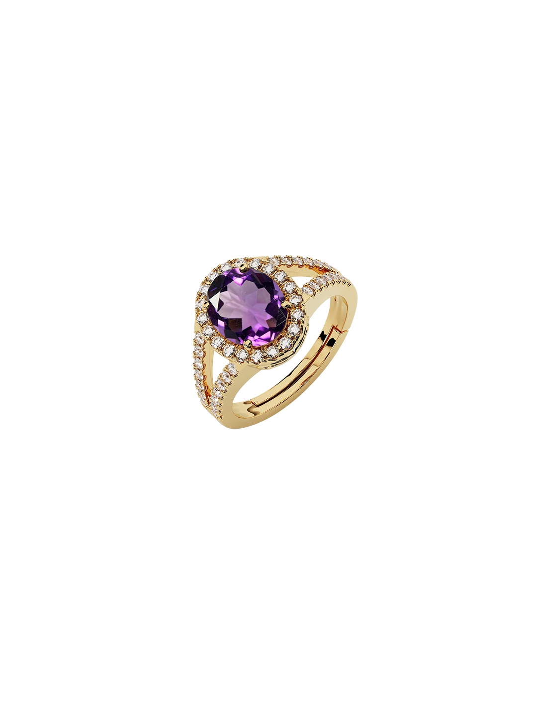 

LMDPRAJAPATIS Unisex Embellished Ring, Purple