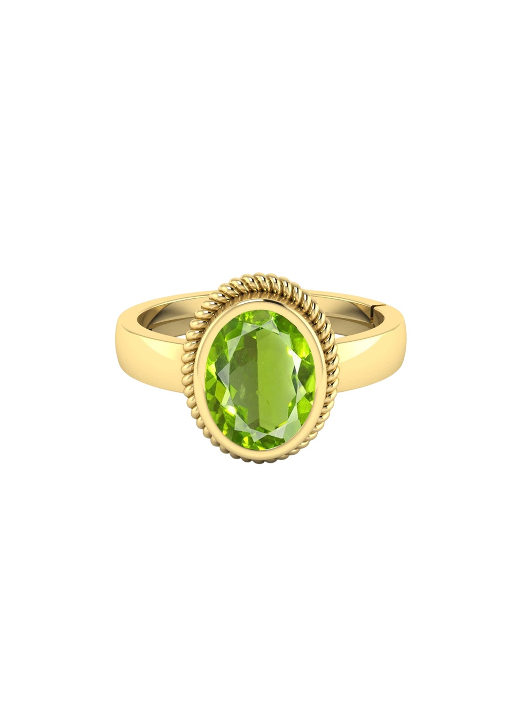 

LMDPRAJAPATIS Unisex Embellished Ring, Yellow