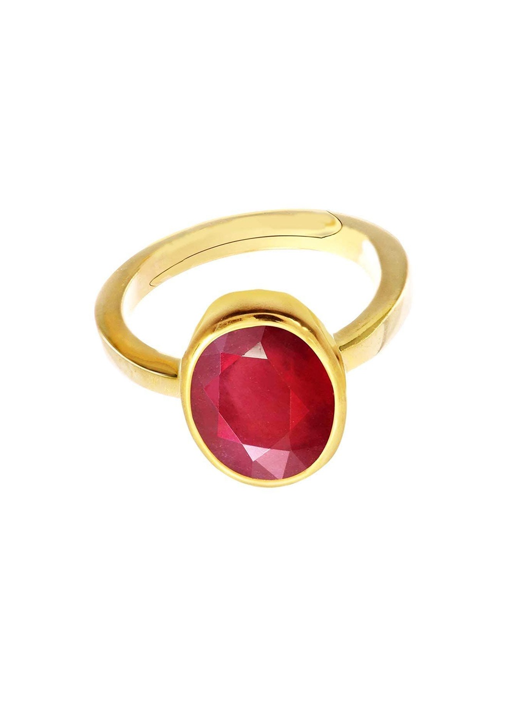

LMDPRAJAPATIS Unisex Embellished Ring, Red