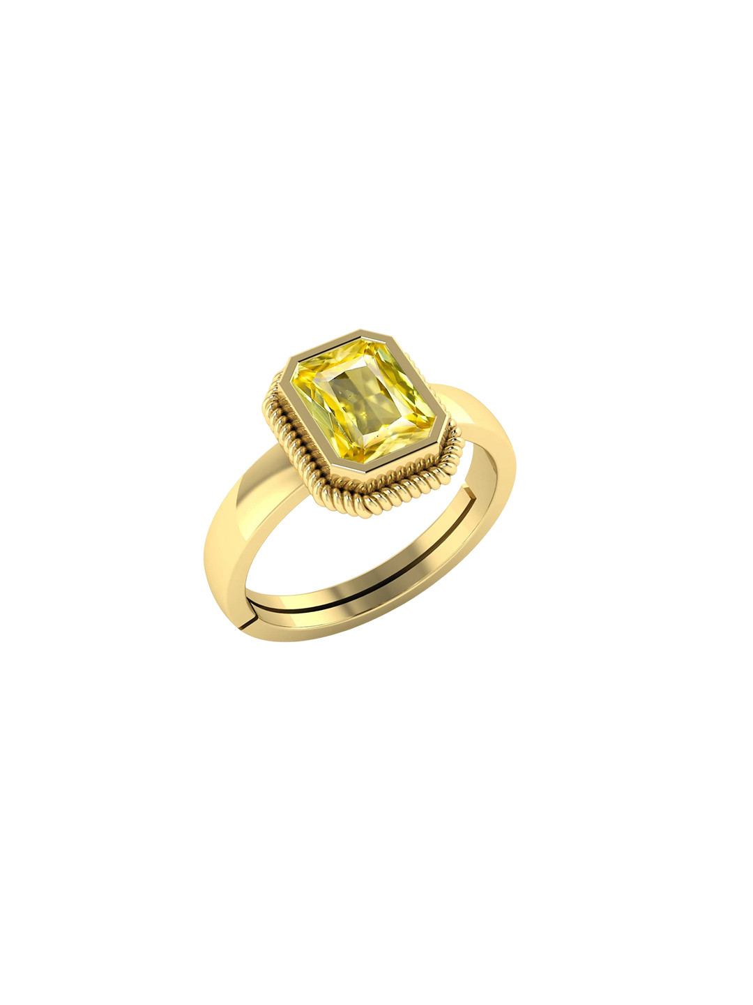 

LMDPRAJAPATIS Unisex Embellished Ring, Gold