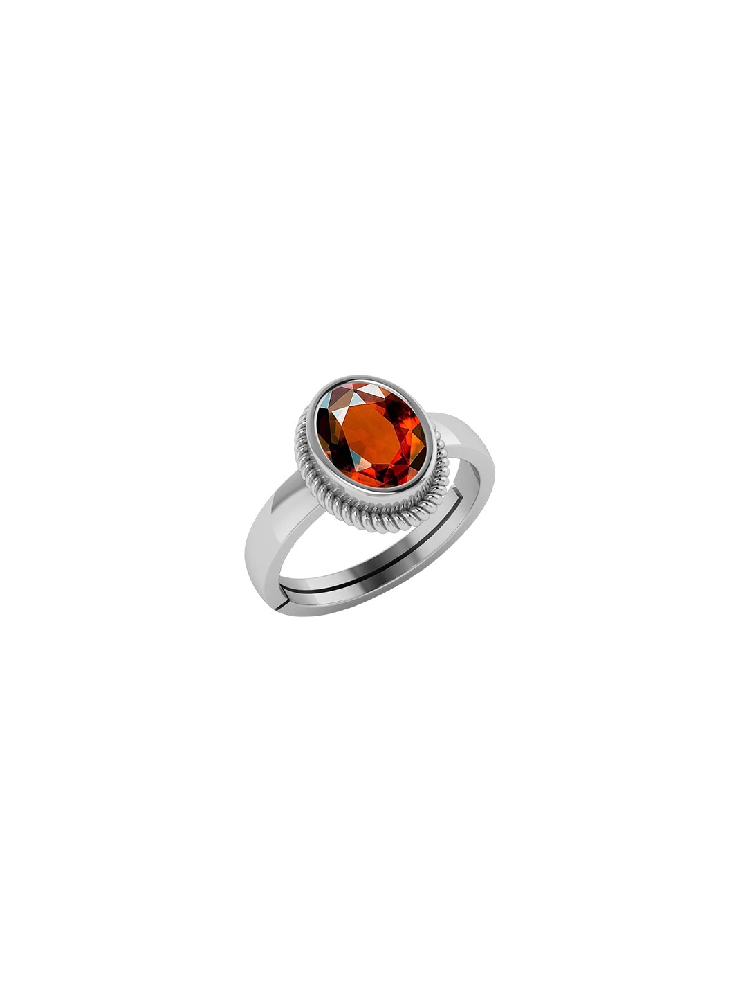 

LMDPRAJAPATIS Unisex Embellished Ring, Red