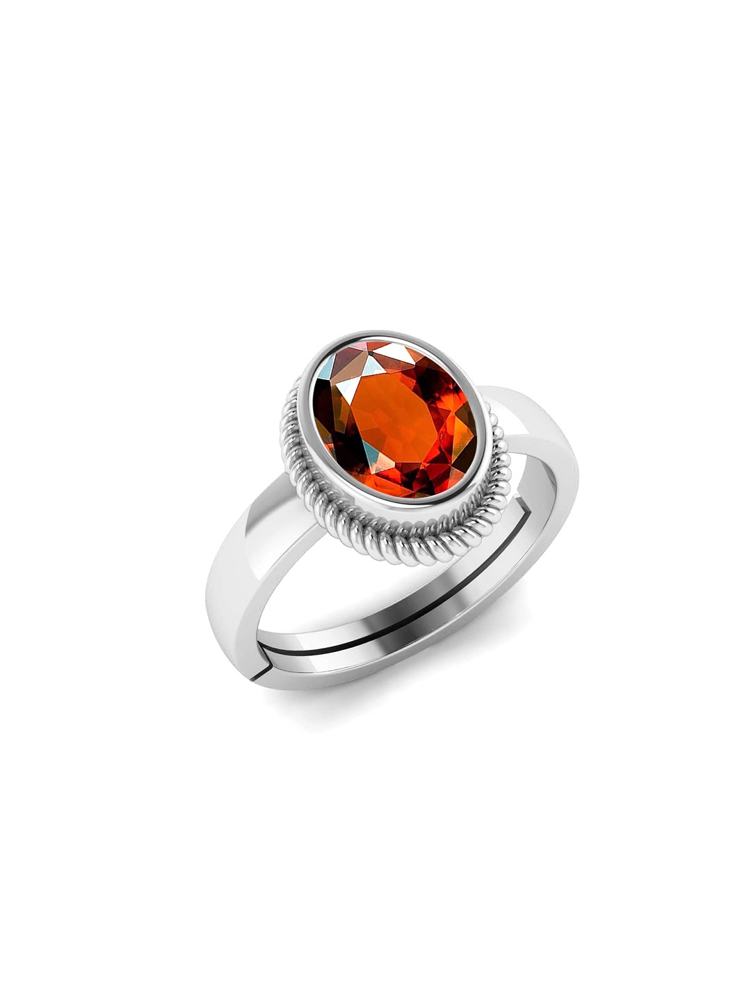 

LMDPRAJAPATIS Unisex Embellished Ring, Red