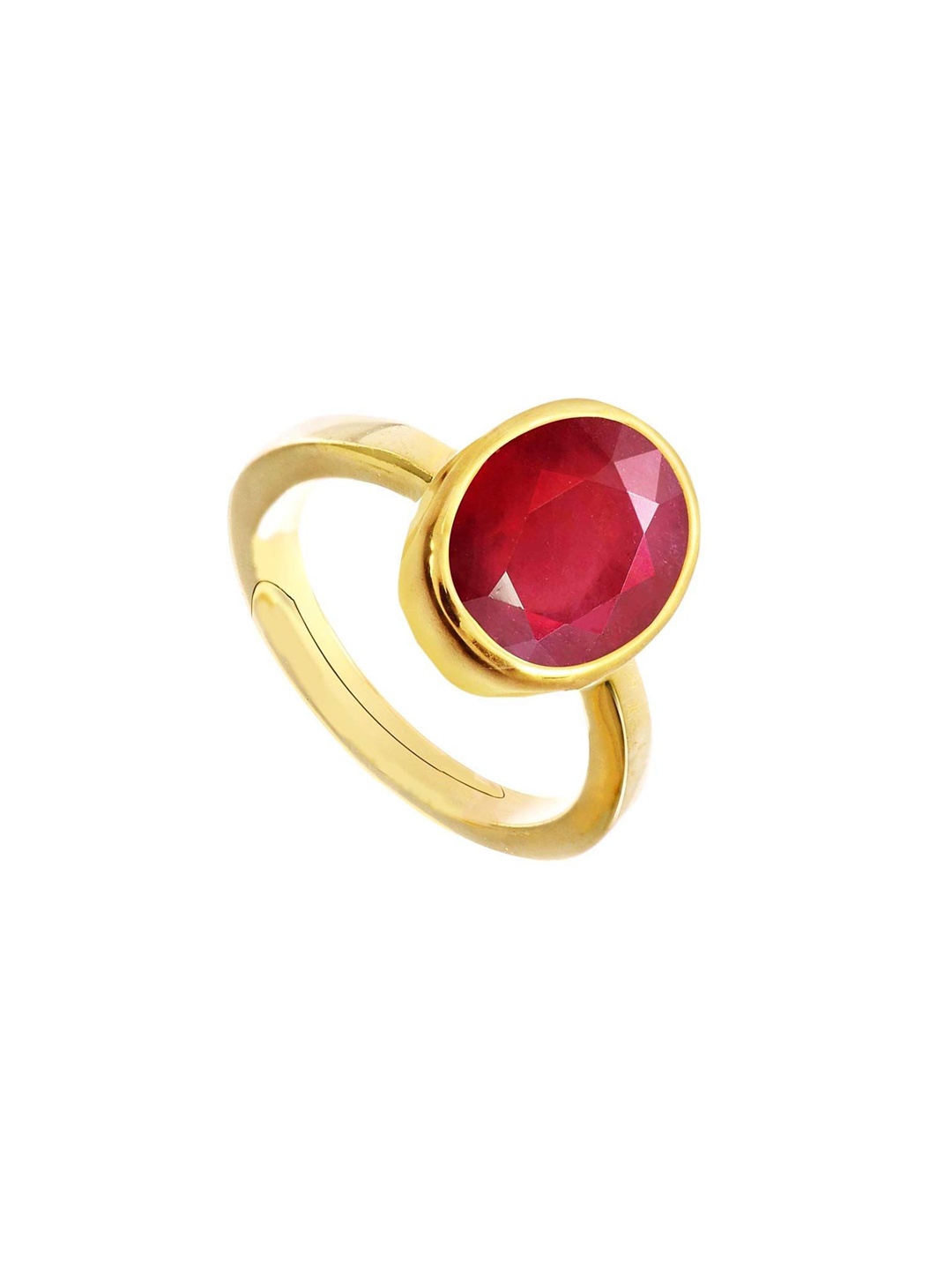 

LMDPRAJAPATIS Unisex Embellished Ring, Red
