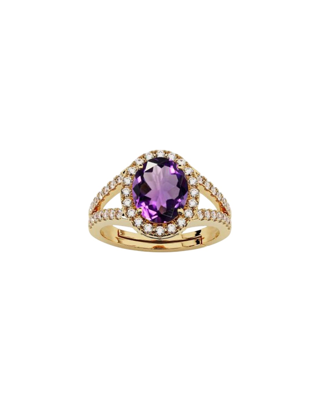 

LMDPRAJAPATIS Unisex Embellished Ring, Purple
