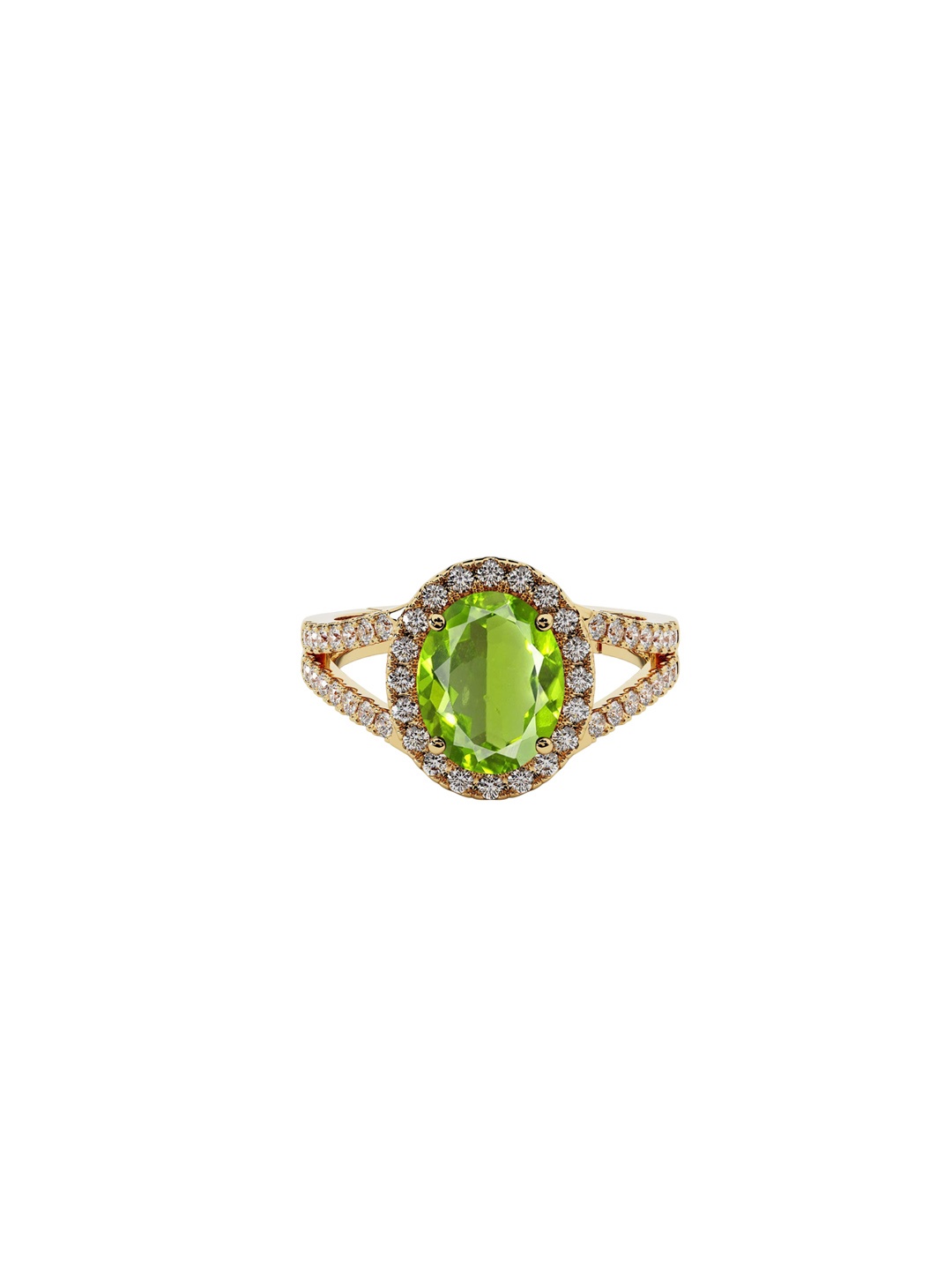 

LMDPRAJAPATIS Unisex Embellished Ring, Green