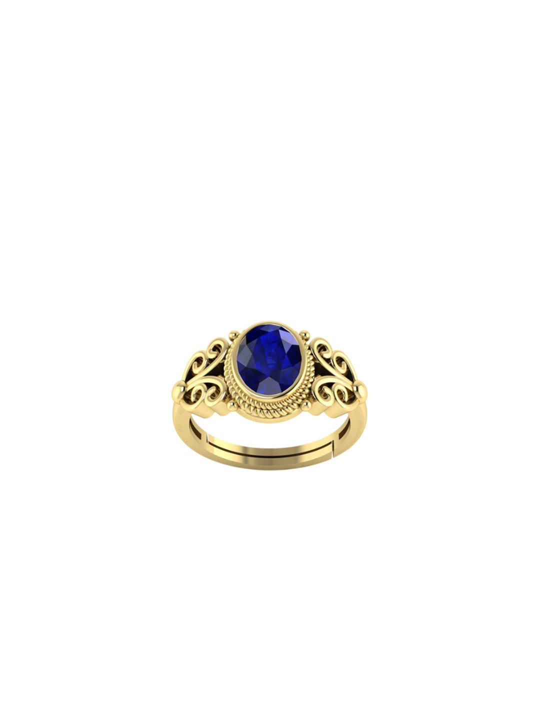 

LMDPRAJAPATIS Unisex Embellished Ring, Gold