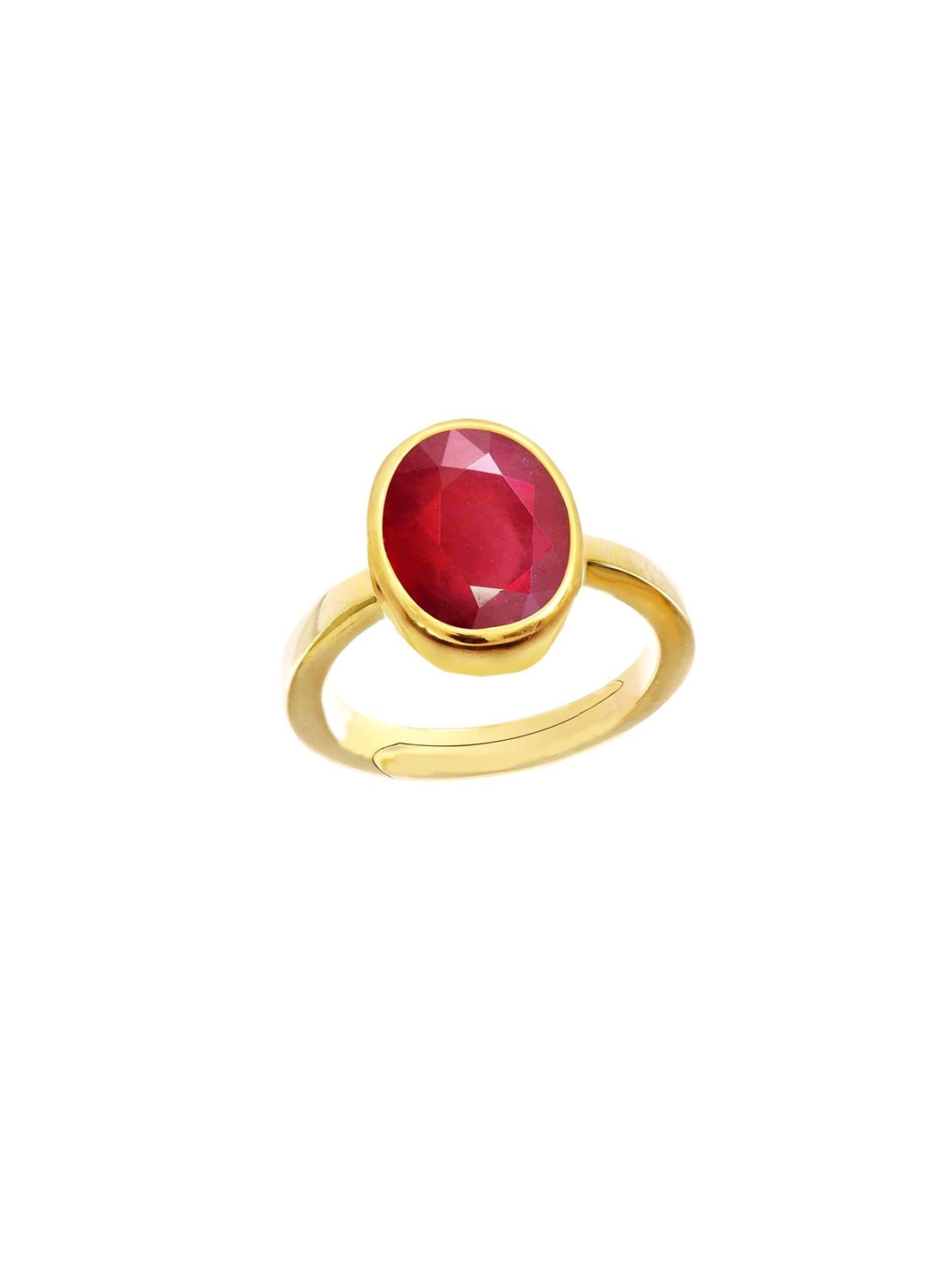 

LMDPRAJAPATIS Unisex Embellished Ring, Red