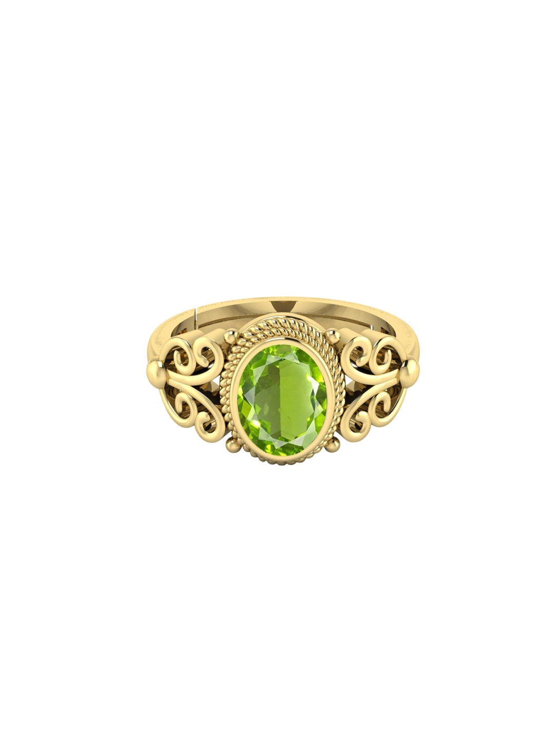 

LMDPRAJAPATIS Unisex Embellished Ring, Gold