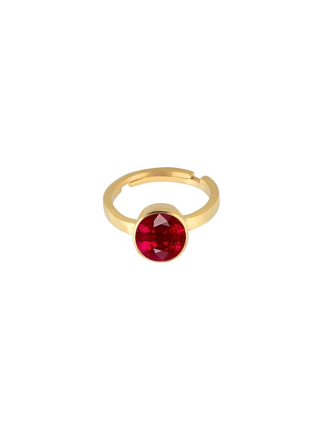 

LMDPRAJAPATIS Unisex Embellished Ring, Red