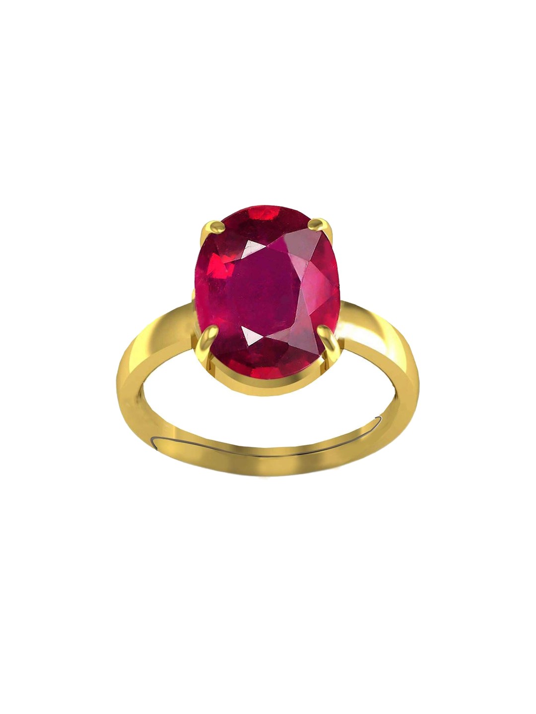 

LMDPRAJAPATIS Unisex Embellished Ring, Red