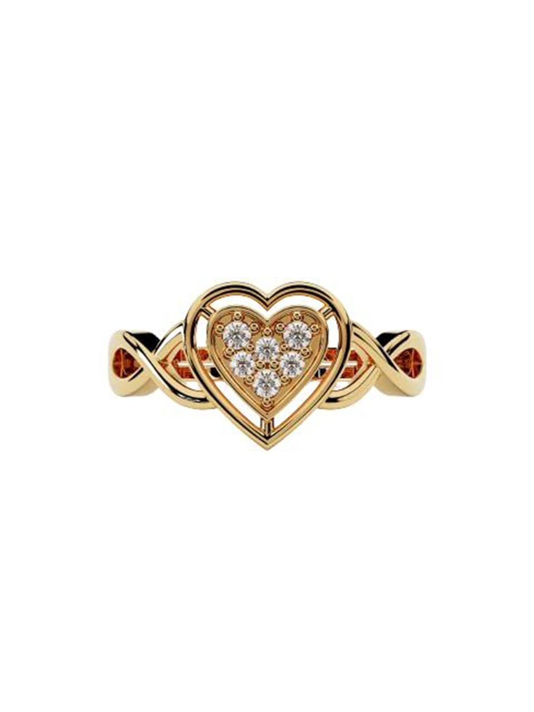 

LMDPRAJAPATIS Unisex Embellished Ring, Gold