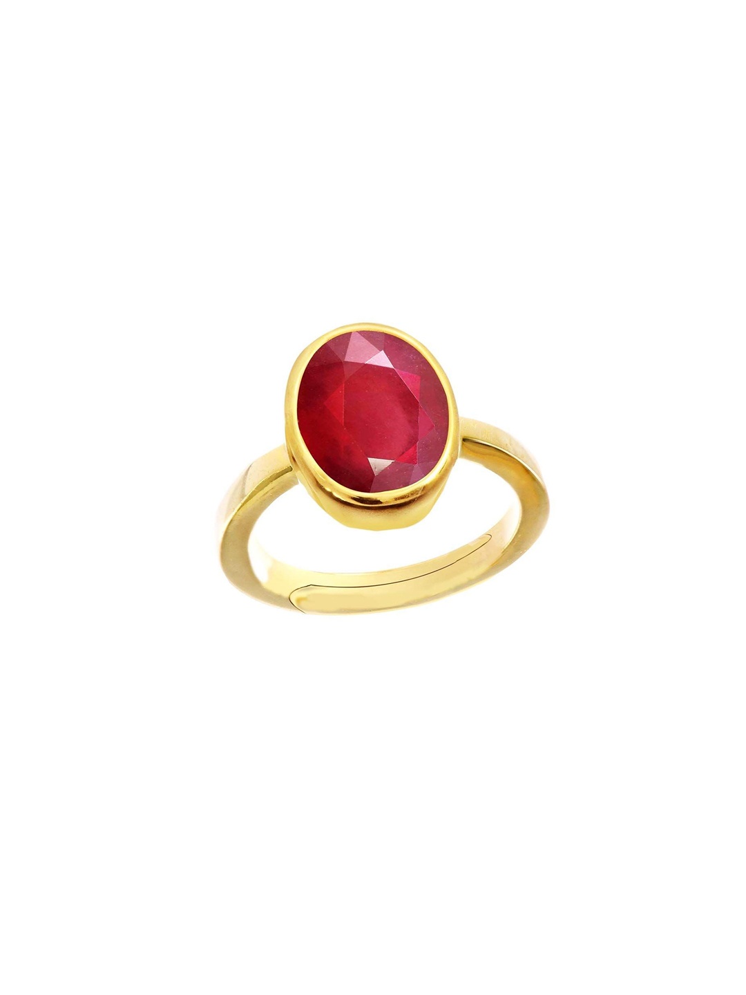 

LMDPRAJAPATIS Unisex Embellished Ring, Red