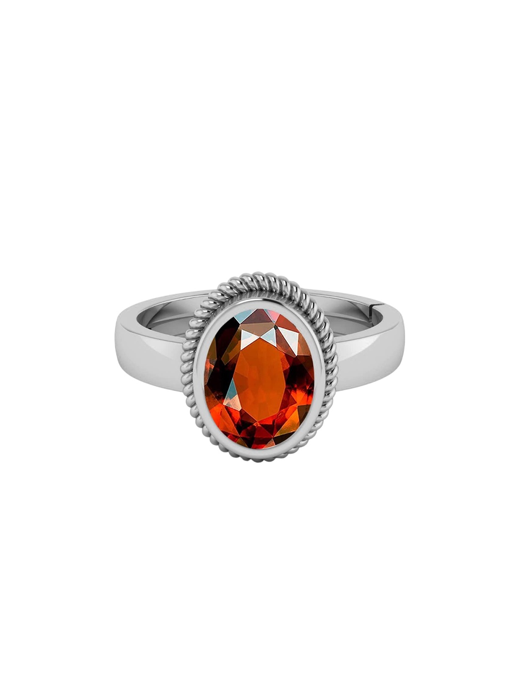

LMDPRAJAPATIS Unisex Embellished Ring, Red