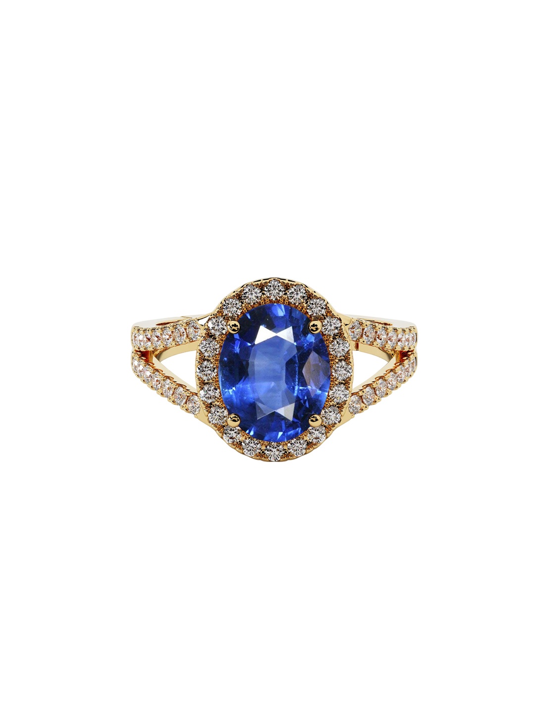 

LMDPRAJAPATIS Unisex Embellished Ring, Blue