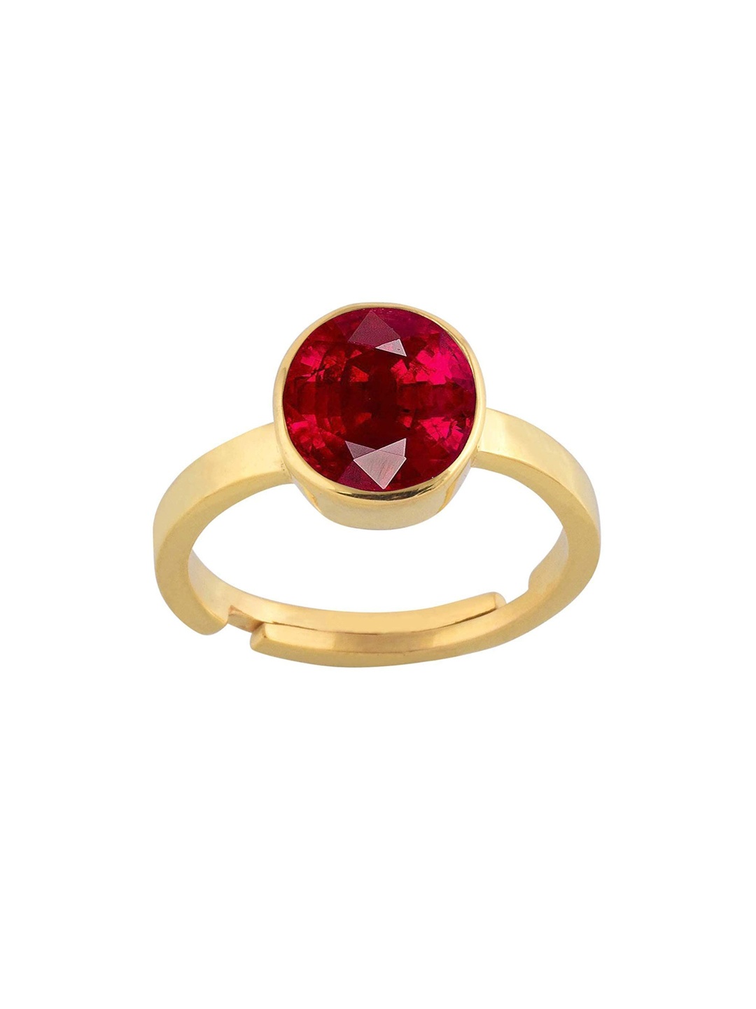 

LMDPRAJAPATIS Unisex Embellished Ring, Red