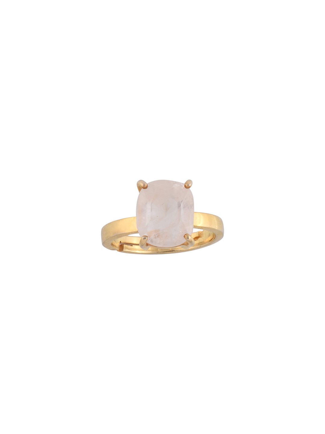 

LMDPRAJAPATIS Unisex Embellished Ring, White