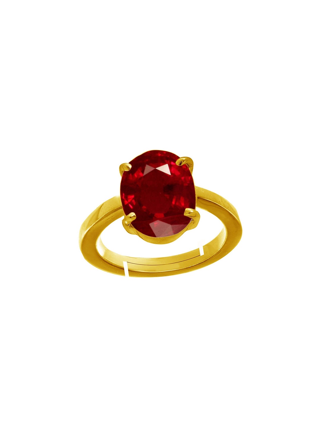 

LMDPRAJAPATIS Unisex Embellished Ring, Red