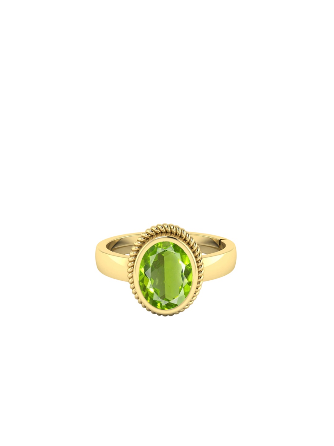 

LMDPRAJAPATIS Unisex Embellished Ring, Yellow