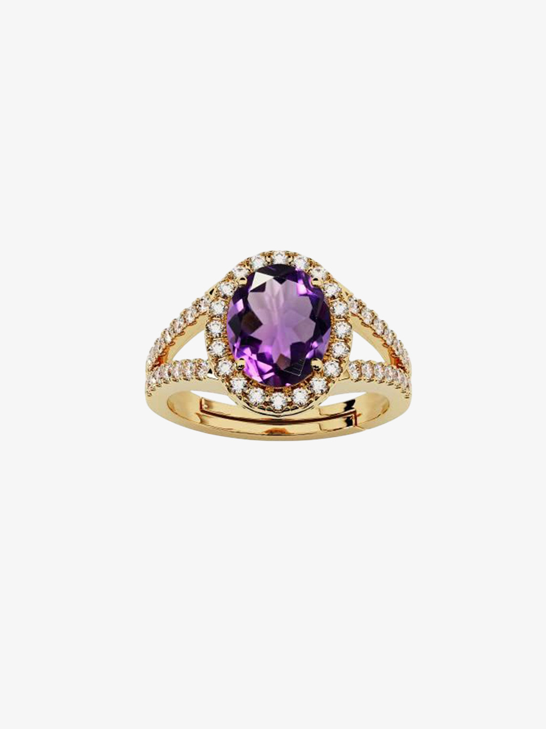 

LMDPRAJAPATIS Unisex Embellished Ring, Purple