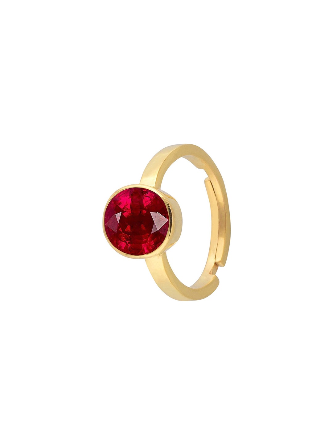 

LMDPRAJAPATIS Unisex Embellished Ring, Red