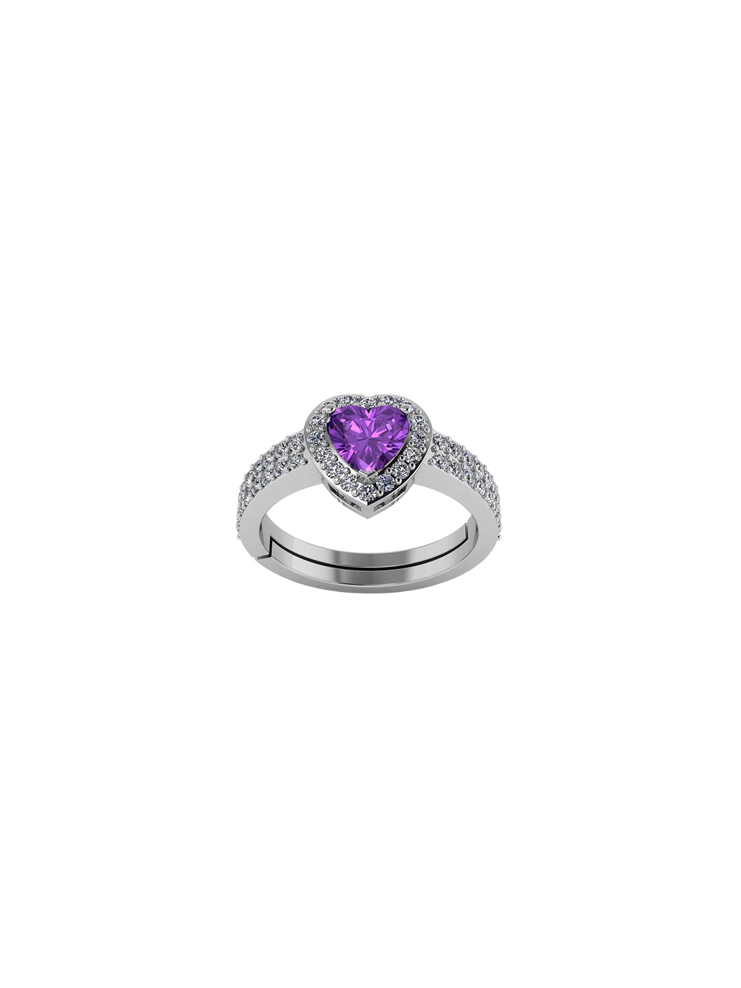 

LMDPRAJAPATIS Unisex Embellished Ring, Purple