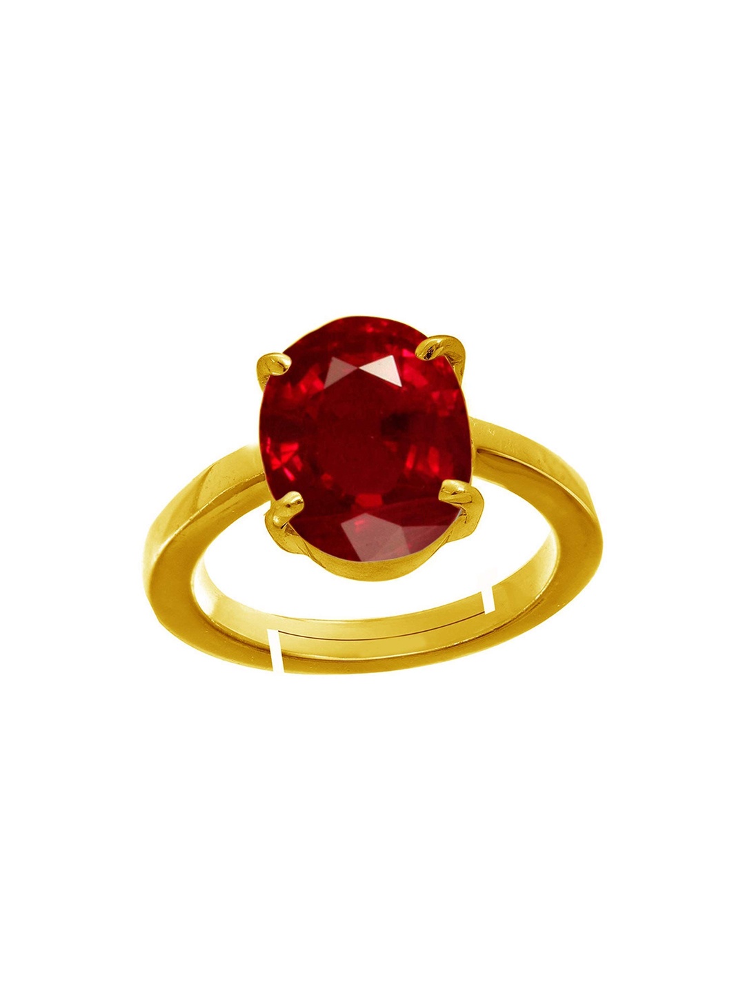 

LMDPRAJAPATIS Unisex Embellished Ring, Red