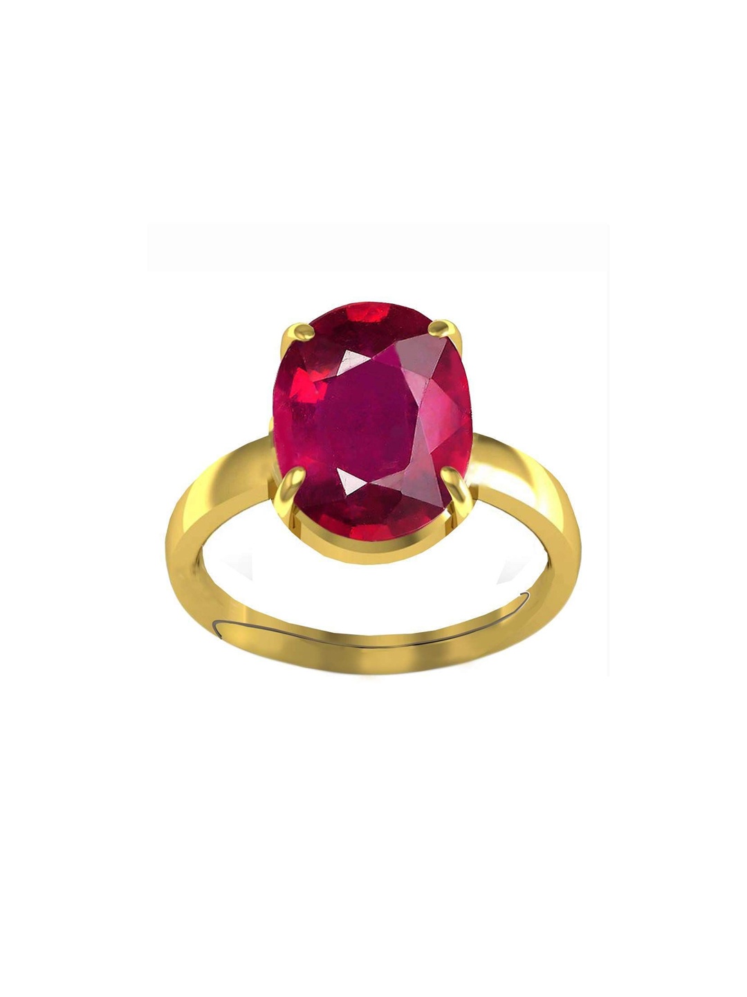 

LMDPRAJAPATIS Unisex Embellished Ring, Red