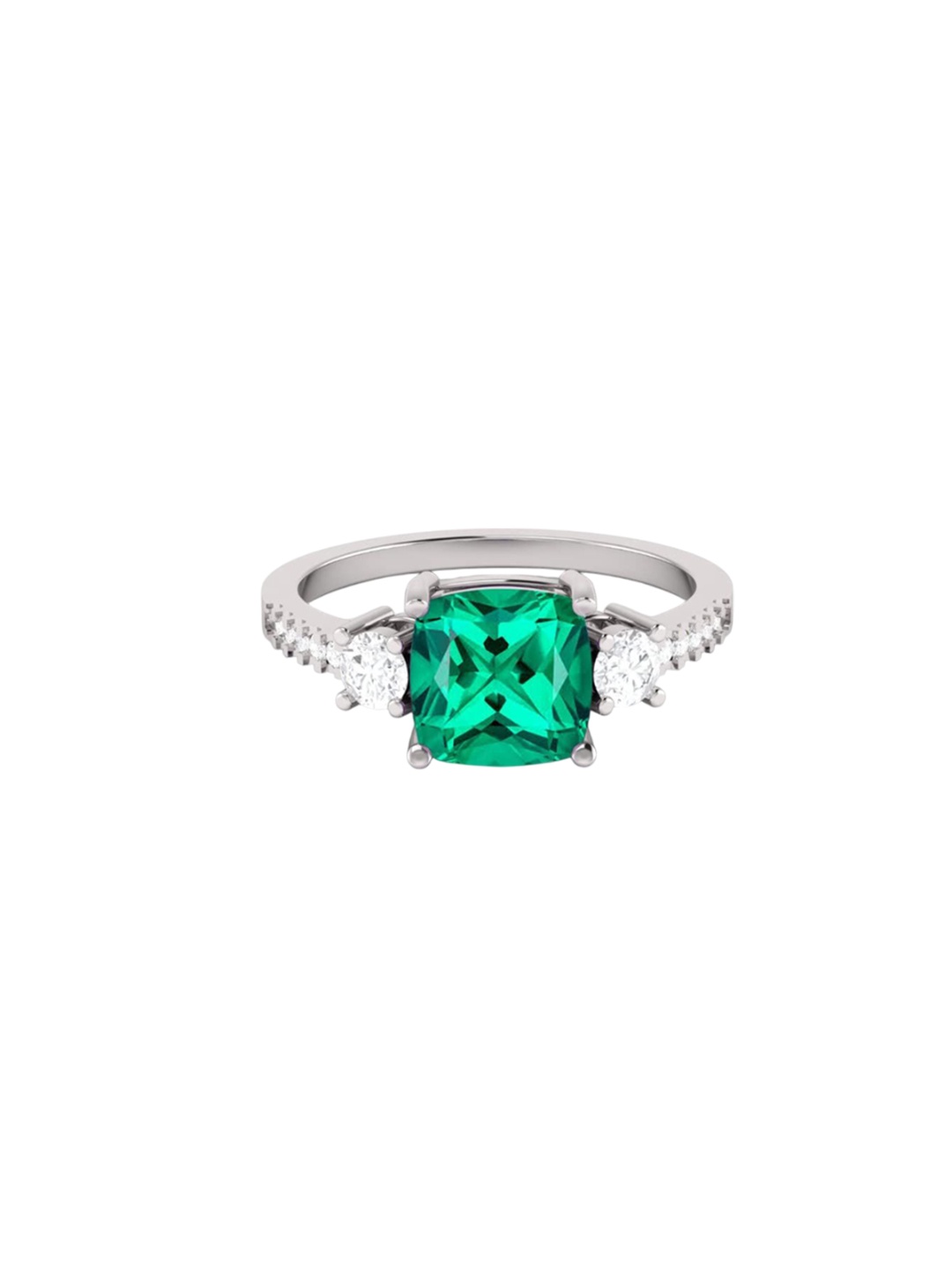 

LMDPRAJAPATIS Unisex Embellished Ring, Green