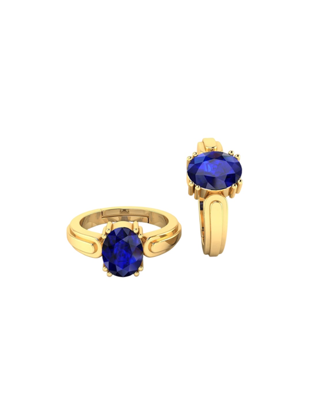 

LMDPRAJAPATIS Unisex Embellished Ring, Blue