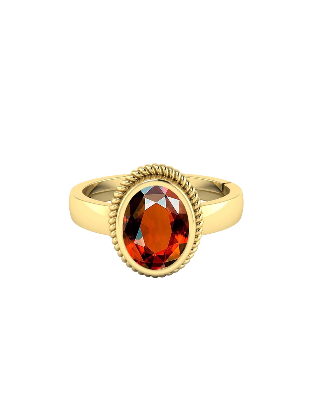 

LMDPRAJAPATIS Unisex Embellished Ring, Yellow