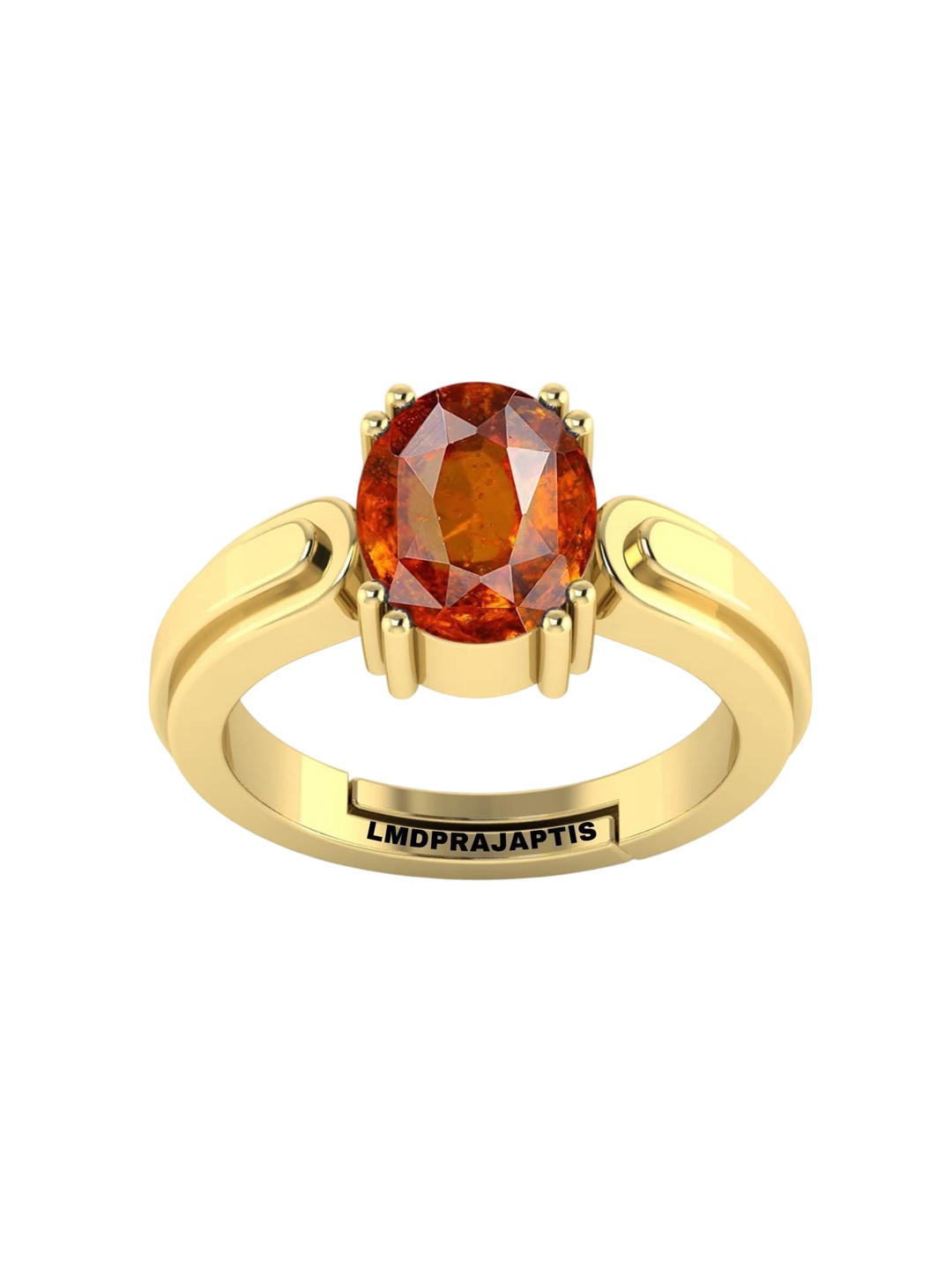 

LMDPRAJAPATIS Unisex Embellished Ring, Brown