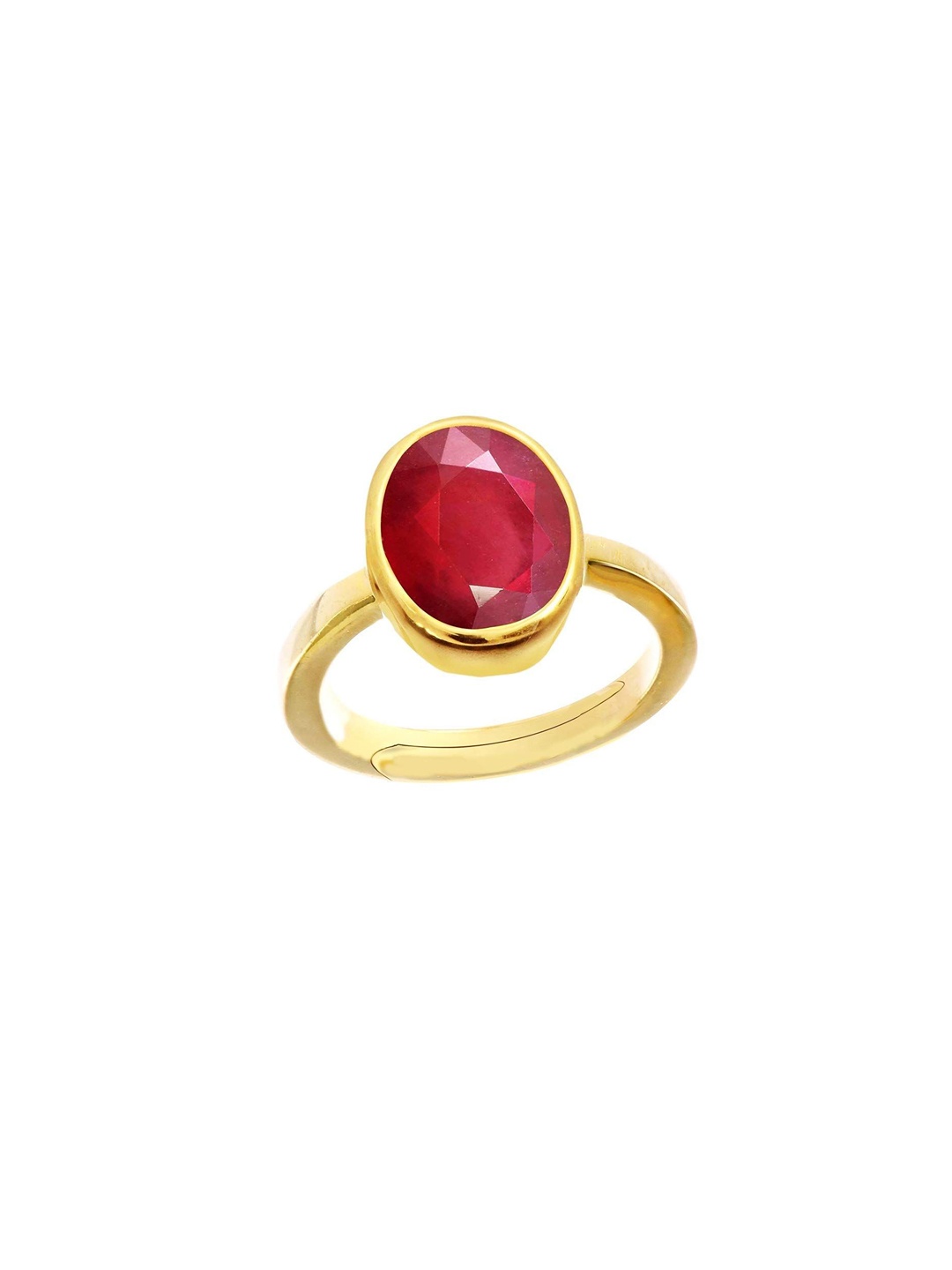 

LMDPRAJAPATIS Unisex Embellished Ring, Red
