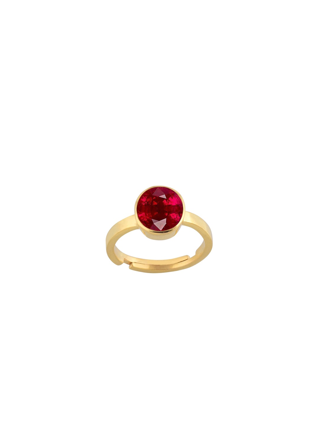 

LMDPRAJAPATIS Unisex Embellished Ring, Red