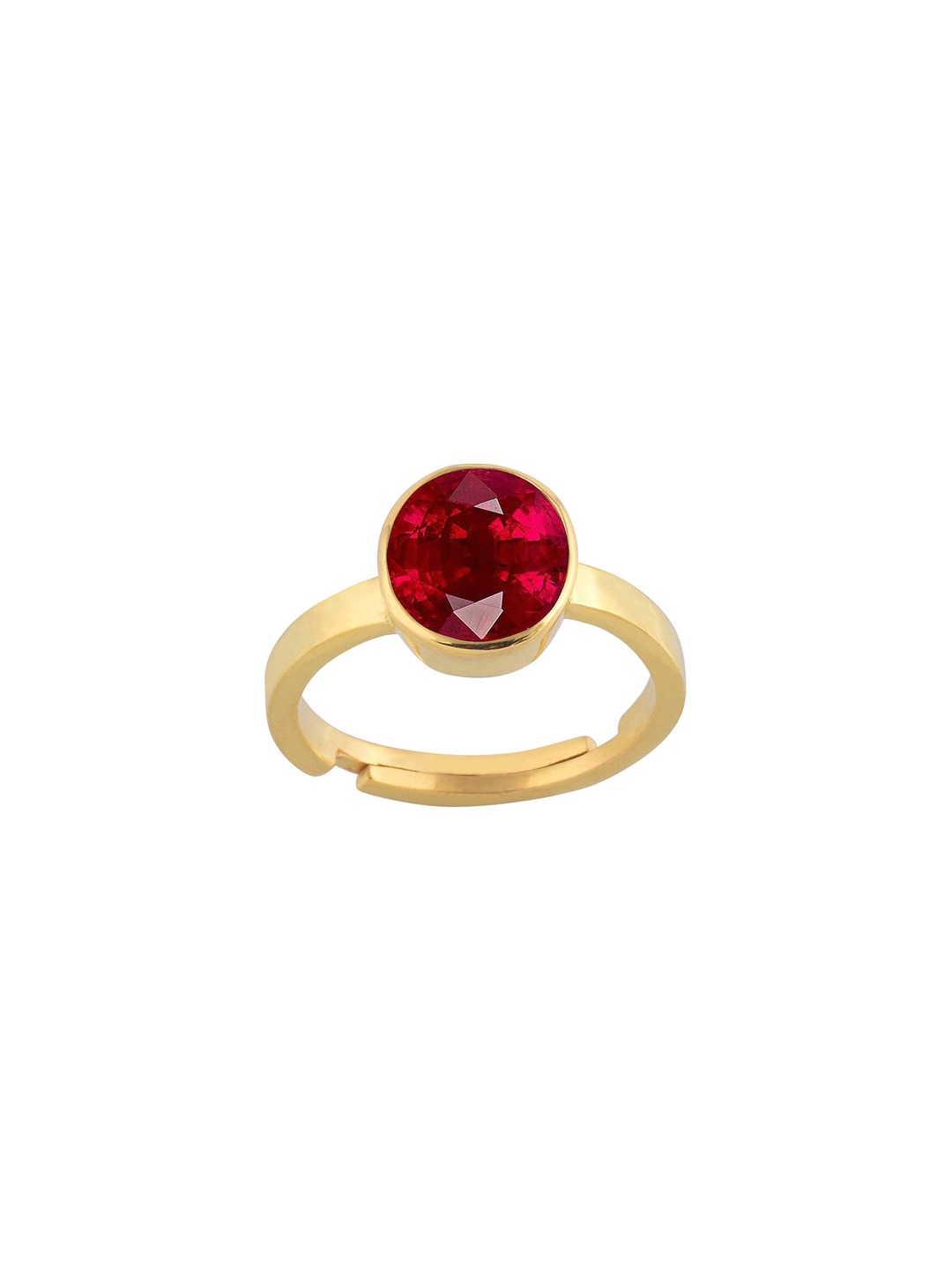 

LMDPRAJAPATIS Unisex Embellished Ring, Red