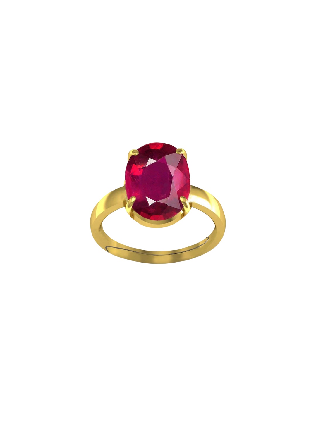 

LMDPRAJAPATIS Unisex Embellished Ring, Red