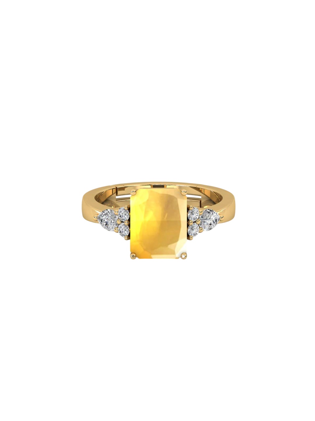 

LMDPRAJAPATIS Unisex Embellished Ring, Gold