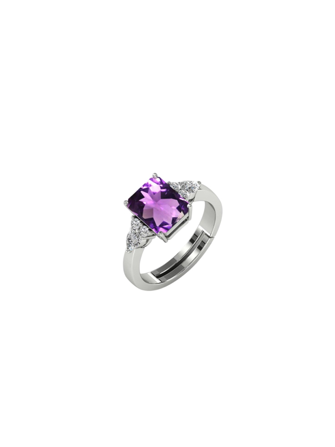 

LMDPRAJAPATIS Unisex Embellished Ring, Purple