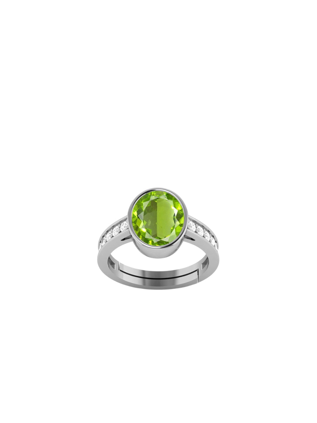 

LMDPRAJAPATIS Unisex Embellished Ring, Green