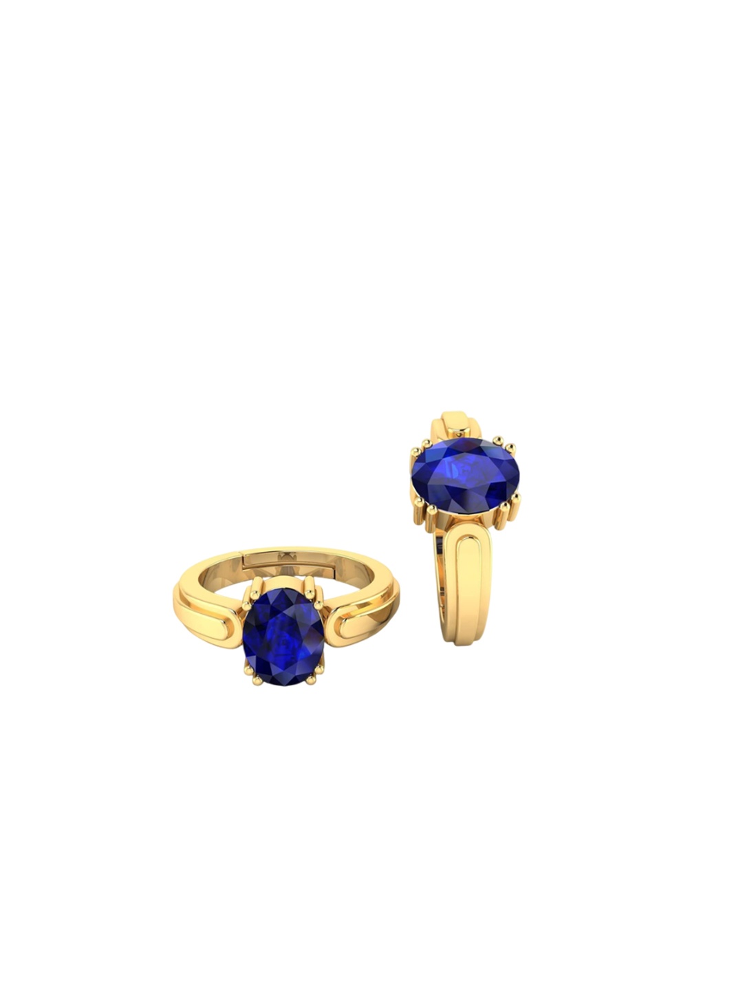 

LMDPRAJAPATIS Unisex Embellished Ring, Blue