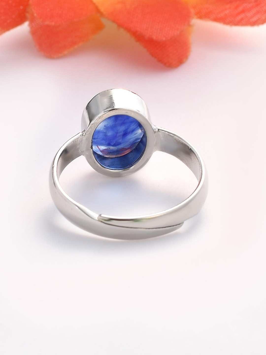 

LMDPRAJAPATIS Unisex Embellished Ring, Blue