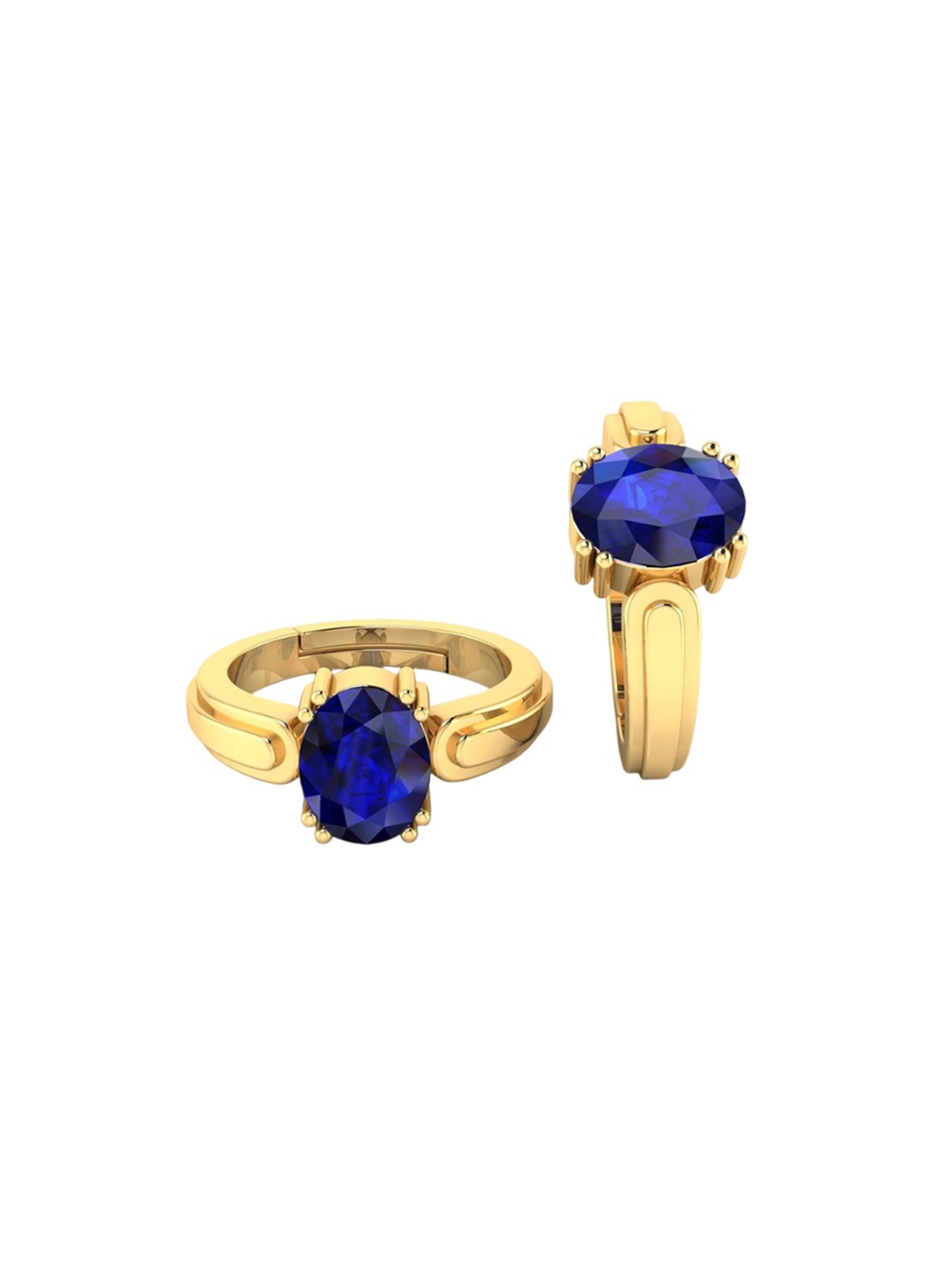 

LMDPRAJAPATIS Unisex Embellished Ring, Blue