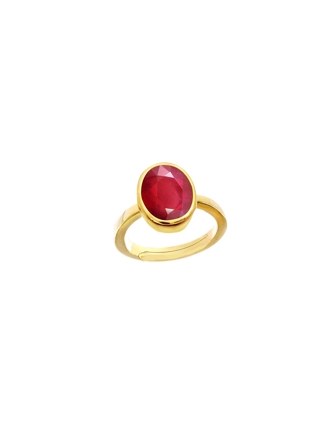 

LMDPRAJAPATIS Unisex Embellished Ring, Red